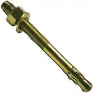 Анкер клиновий з гайкою M12x140 жовтий цинк